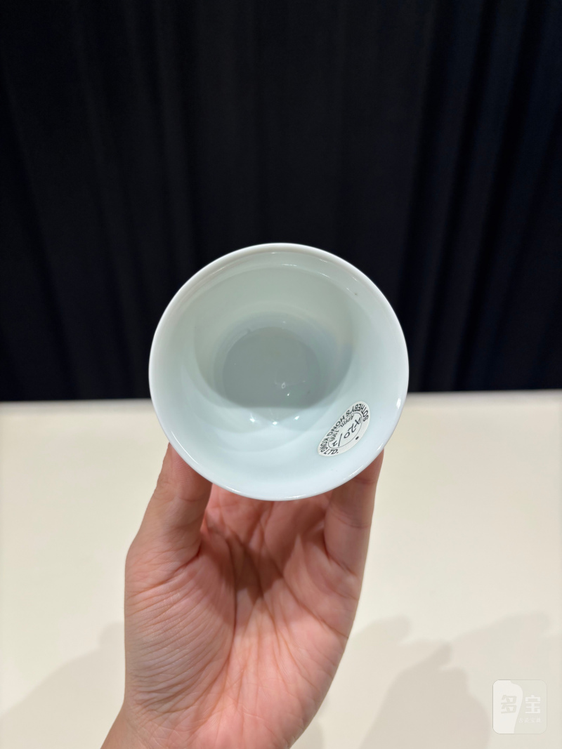清雍正 娇黄釉杯 - 图6